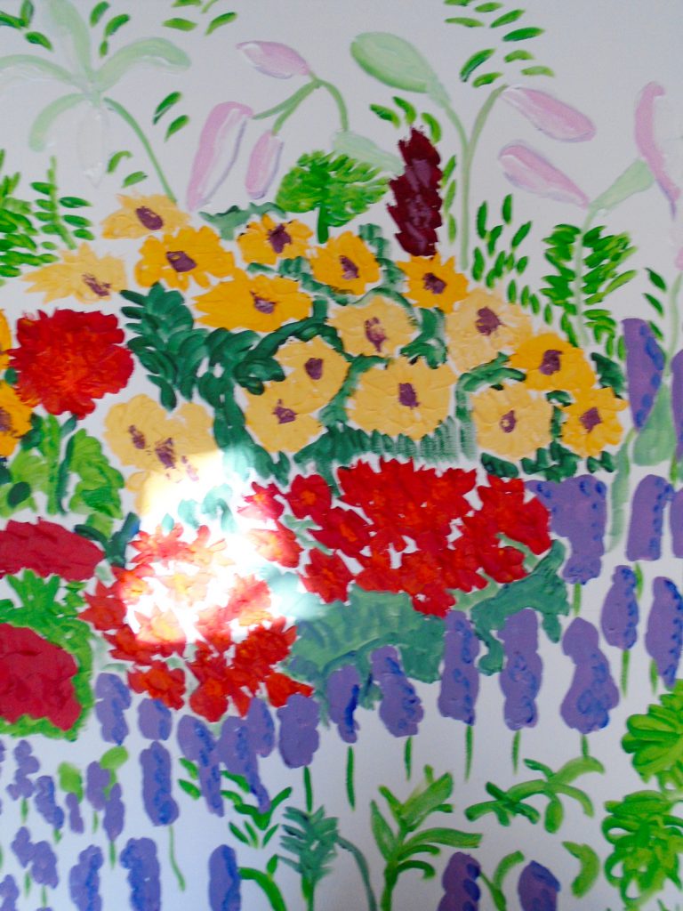 Orange flowers, Acrylic on Canvas 76x61 £370